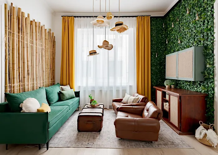 Jungle Aesthetics Downtown Aircon And Garage Parking Daire *